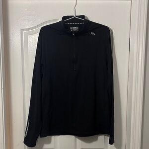 SAXX Thermoflyte Men’s XL Black Long Sleeve Quarter-Zip Top